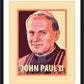 Wall Frame Black, Matted - St. John Paul II by J. Lonneman