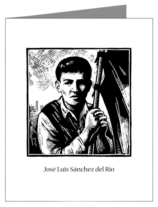 St. José Luis Sánchez del Río - Custom Text Note Card 