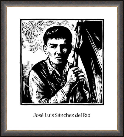 Wall Frame Espresso - St. José Luis Sánchez del Río by J. Lonneman