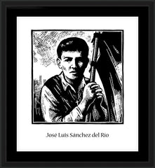 Wall Frame Black - St. José Luis Sánchez del Río by J. Lonneman