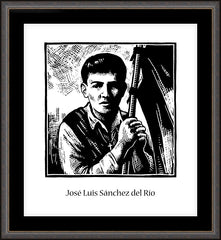 Wall Frame Espresso - St. José Luis Sánchez del Río by J. Lonneman