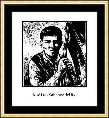 Wall Frame Gold, Matted - St. José Luis Sánchez del Río by J. Lonneman