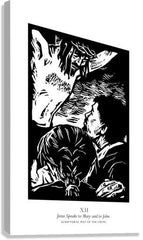 Canvas Print - Scriptural Stations of the Cross 12 - Jesus Speaks to Mary and to John by J. Lonneman