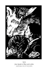 Acrylic Print - Scriptural Stations of the Cross 12 - Jesus Speaks to Mary and to John by J. Lonneman