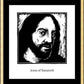 Wall Frame Gold, Matted - Jesus by Julie Lonneman - Trinity Stores