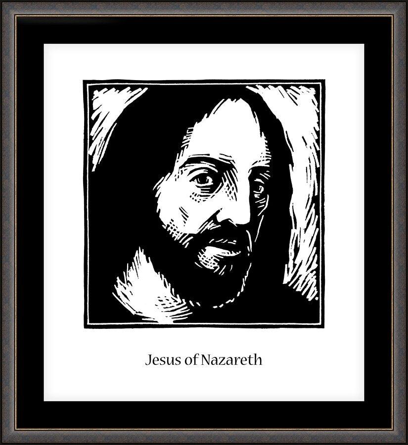 Wall Frame Espresso, Matted - Jesus by Julie Lonneman - Trinity Stores