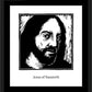 Wall Frame Black, Matted - Jesus by Julie Lonneman - Trinity Stores