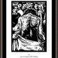 Wall Frame Espresso, Matted - Women's Stations of the Cross 09 - Jesus is Stripped of His Clothing by Julie Lonneman - Trinity Stores