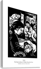 Canvas Print - Women's Stations of the Cross 12 - The Body of Jesus is Taken From the Cross by J. Lonneman