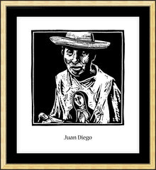 Wall Frame Gold - St. Juan Diego by J. Lonneman
