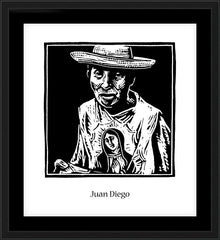 Wall Frame Black - St. Juan Diego by J. Lonneman