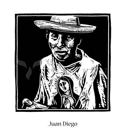 Wall Frame Black, Matted - St. Juan Diego by Julie Lonneman - Trinity Stores