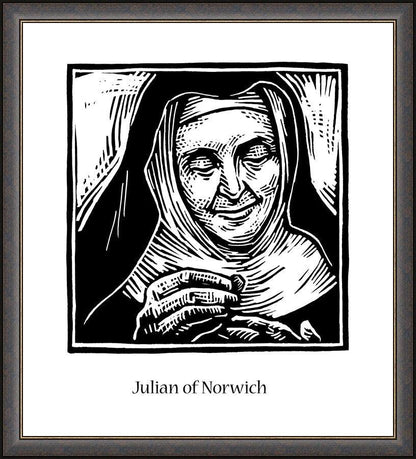 Wall Frame Espresso - Julian of Norwich by Julie Lonneman - Trinity Stores