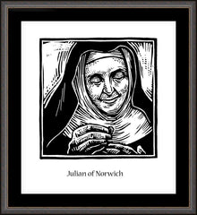 Wall Frame Espresso - Julian of Norwich by J. Lonneman