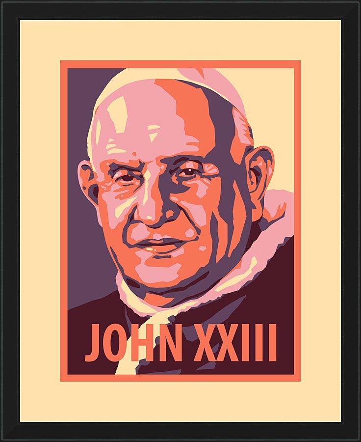 Wall Frame Black - St. John XXIII by J. Lonneman