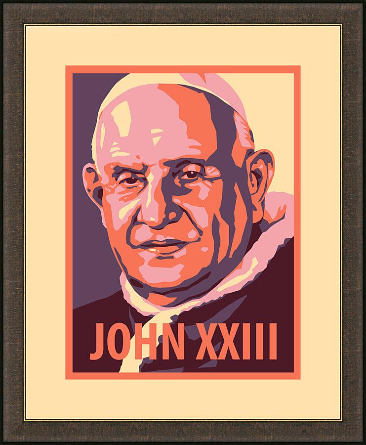 Wall Frame Espresso - St. John XXIII by J. Lonneman