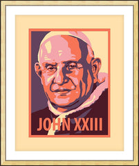 Wall Frame Gold - St. John XXIII by J. Lonneman