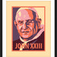 Wall Frame Black, Matted - St. John XXIII by J. Lonneman