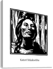 Canvas Print - St. Kateri Tekakwitha by J. Lonneman