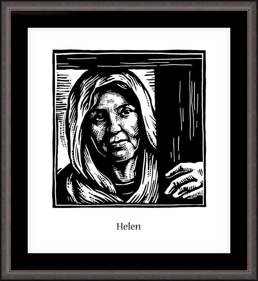 Wall Frame Espresso, Matted - St. Helen by J. Lonneman