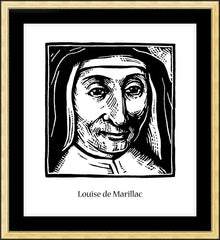 Wall Frame Gold - St. Louise de Marillac by J. Lonneman