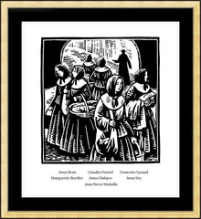 Wall Frame Gold - Founders of the Srs. of St. Joseph by J. Lonneman