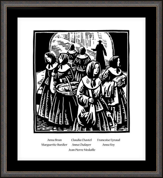 Wall Frame Espresso, Matted - Founders of the Srs. of St. Joseph by J. Lonneman