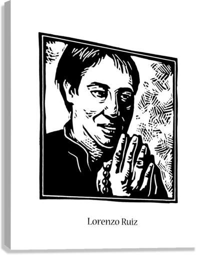 Canvas Print - St. Lorenzo Ruiz by J. Lonneman