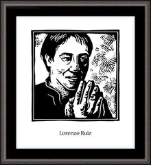 Wall Frame Espresso - St. Lorenzo Ruiz by J. Lonneman