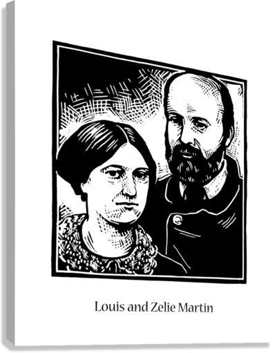Canvas Print - Sts. Louis and Zélie Martin by J. Lonneman
