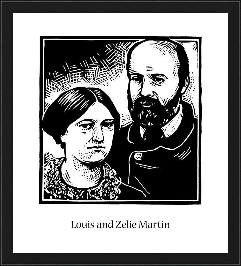 Wall Frame Black - Sts. Louis and Zélie Martin by Julie Lonneman - Trinity Stores