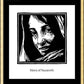 Wall Frame Gold, Matted - Mary of Nazareth by J. Lonneman