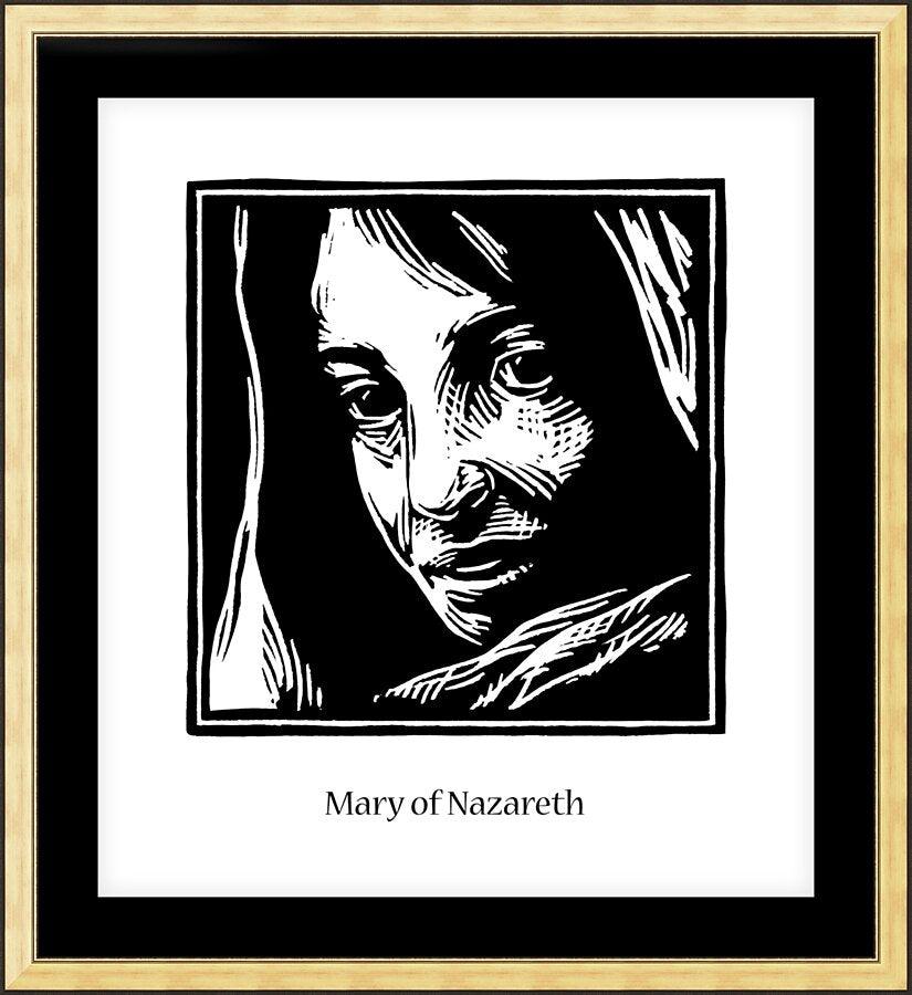 Wall Frame Gold, Matted - Mary of Nazareth by Julie Lonneman - Trinity Stores