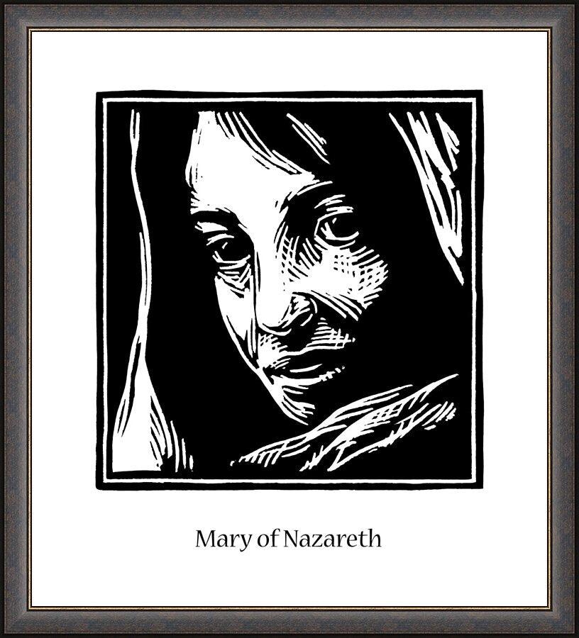 Wall Frame Espresso - Mary of Nazareth by J. Lonneman