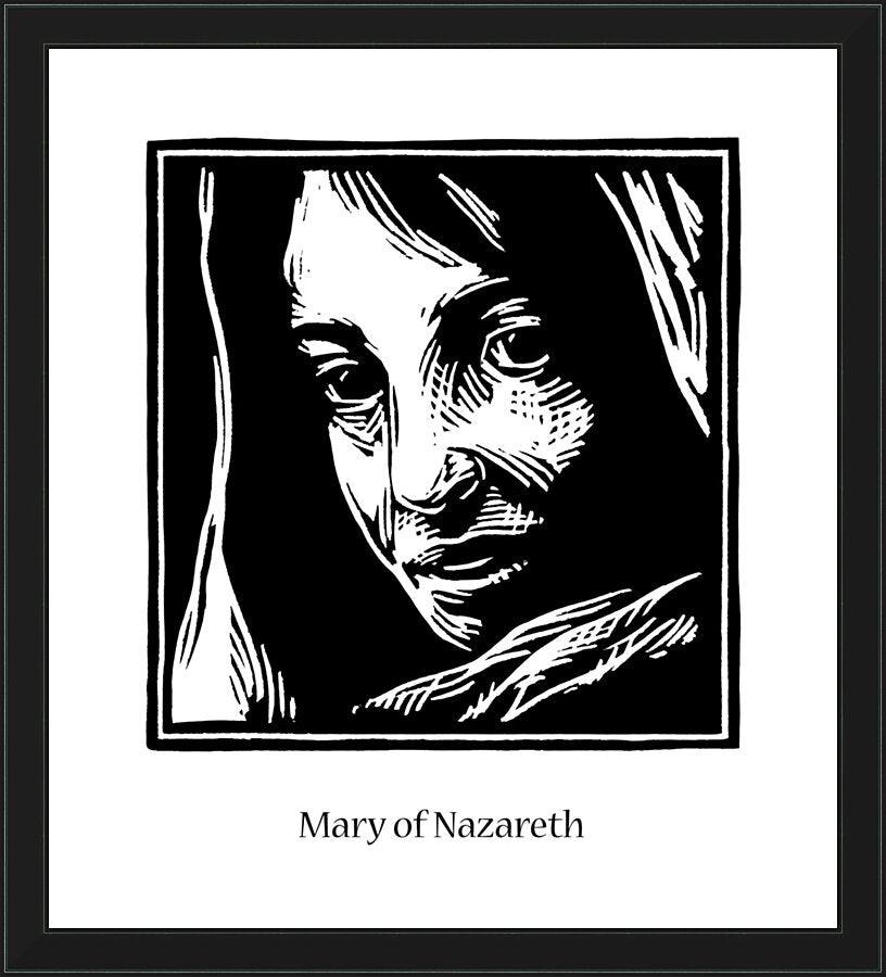 Wall Frame Black - Mary of Nazareth by J. Lonneman