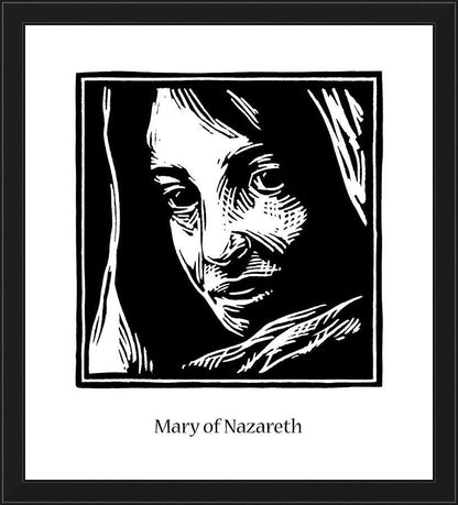 Wall Frame Black - Mary of Nazareth by J. Lonneman