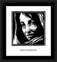 Wall Frame Black - Mary of Nazareth by J. Lonneman