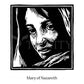 Wall Frame Espresso, Matted - Mary of Nazareth by Julie Lonneman - Trinity Stores