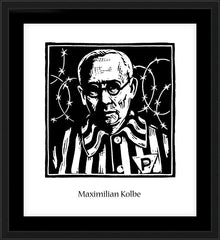 Wall Frame Black - St. Maximilian Kolbe by J. Lonneman