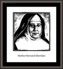 Wall Frame Espresso - Mother Bernard Sheridan by J. Lonneman