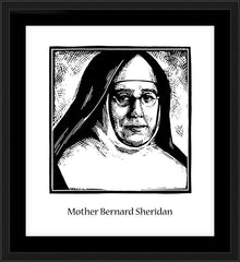 Wall Frame Black - Mother Bernard Sheridan by J. Lonneman