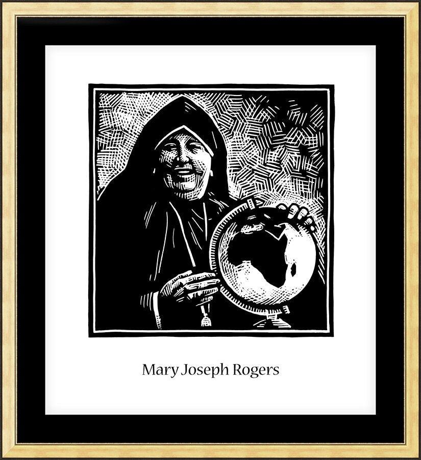 Wall Frame Gold, Matted - Mother Mary Joseph Rogers by Julie Lonneman - Trinity Stores