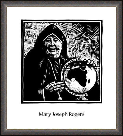 Wall Frame Espresso - Mother Mary Joseph Rogers by Julie Lonneman - Trinity Stores