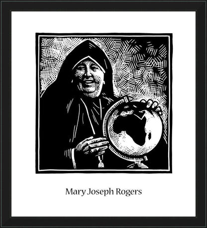 Wall Frame Black - Mother Mary Joseph Rogers by Julie Lonneman - Trinity Stores