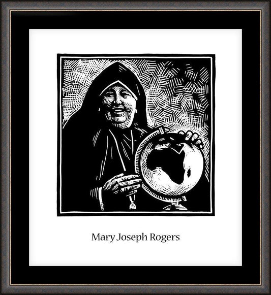 Wall Frame Espresso, Matted - Mother Mary Joseph Rogers by J. Lonneman