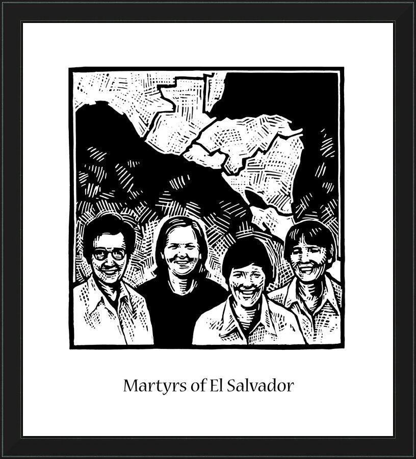 Wall Frame Black - Martyrs of El Salvador by Julie Lonneman - Trinity Stores