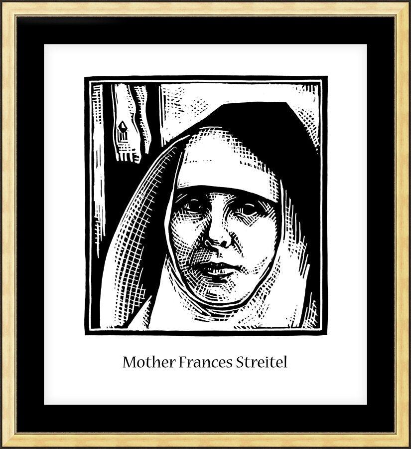 Wall Frame Gold, Matted - Mother Frances Streitel by Julie Lonneman - Trinity Stores