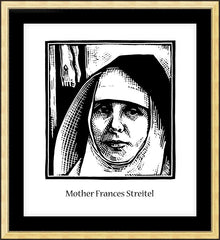 Wall Frame Gold - Mother Frances Streitel by J. Lonneman