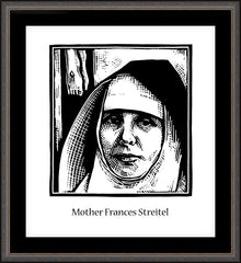 Wall Frame Espresso - Mother Frances Streitel by J. Lonneman