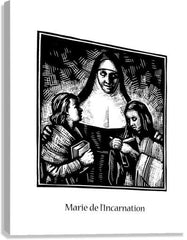 Canvas Print - St. Marie of the Incarnation by J. Lonneman